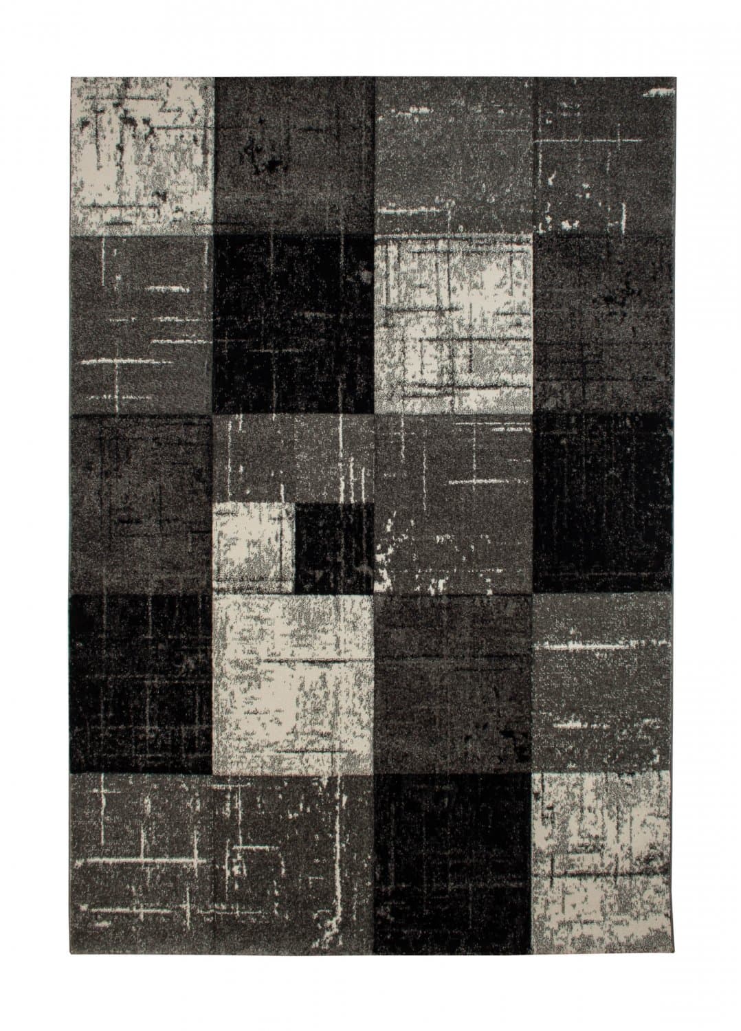 Wilton-teppe - London Square (sort) (Størrelse: Rund 160 cm)