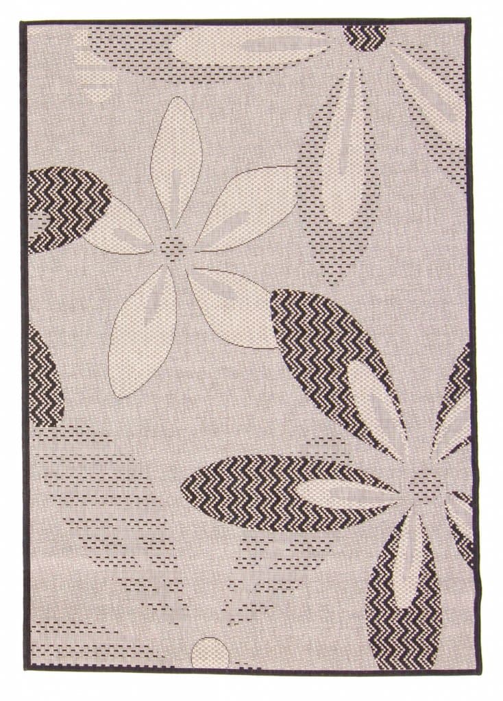 Wilton-teppe - Oregon (sort/sand) (Størrelse: 200 x 290 cm)