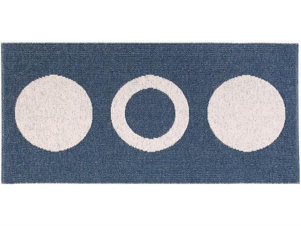 Plastmatter - Horredsmattan Circle (blå) (Størrelse: 70 x 50 cm)