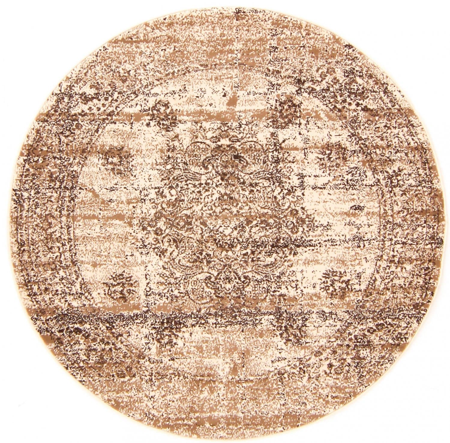 Rundt teppe - Peking Royal (hvit) (Størrelse: Ø 160 cm)
