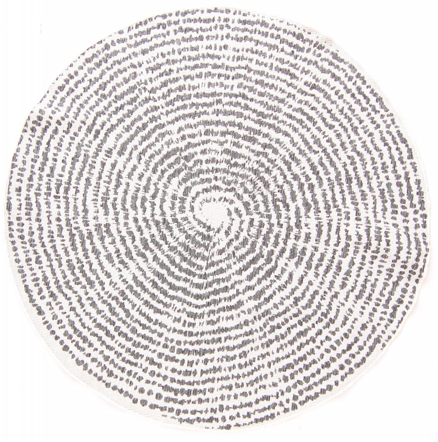 Rundt teppe - Brussels Swirl (grå) (Størrelse: Ø 200 cm)
