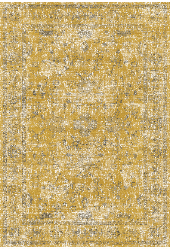 Wilton-teppe - Gombalia (gul) (Størrelse: 160 x 230 cm)