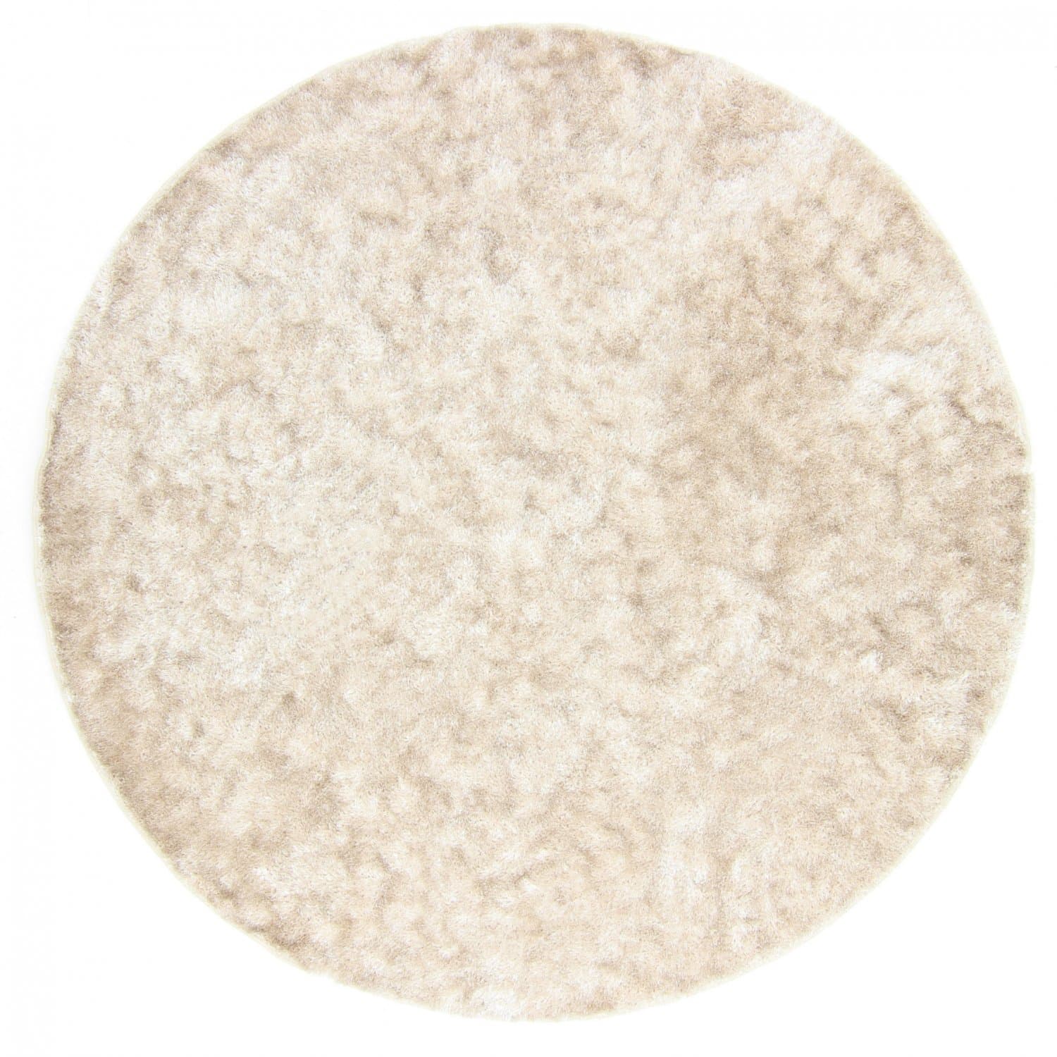 Runde tepper - Cosy (beige) (Størrelse: Ø 120 cm)