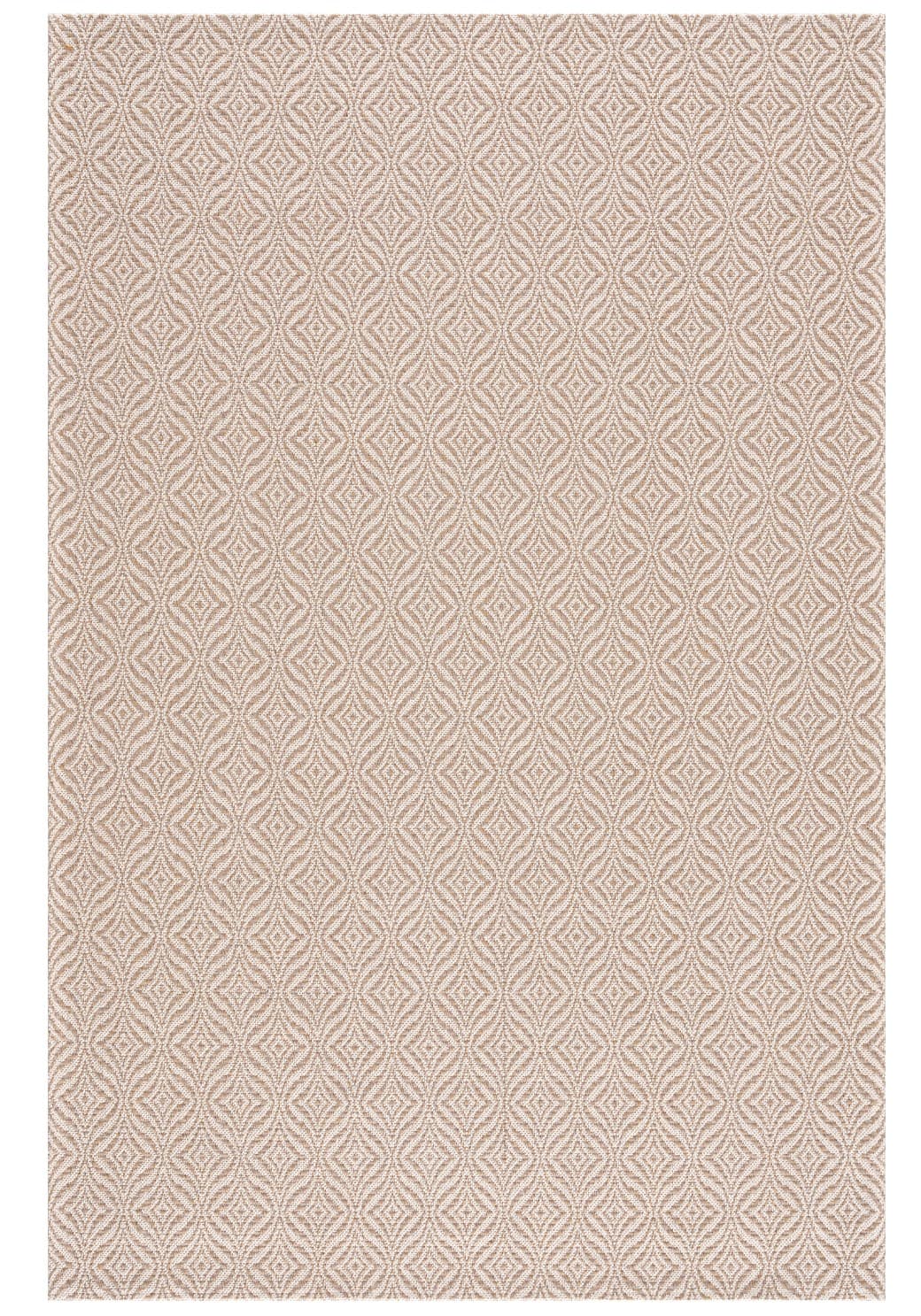 Bomullsteppe - Hvitanes (beige) (Størrelse: 75 x 150 cm)