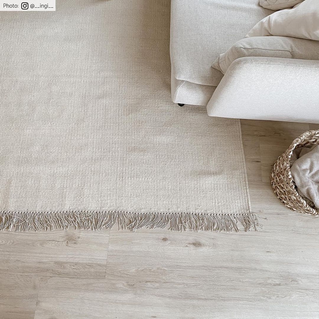 Ullteppe - Bibury (cream) (Størrelse: 60 x 120 cm)