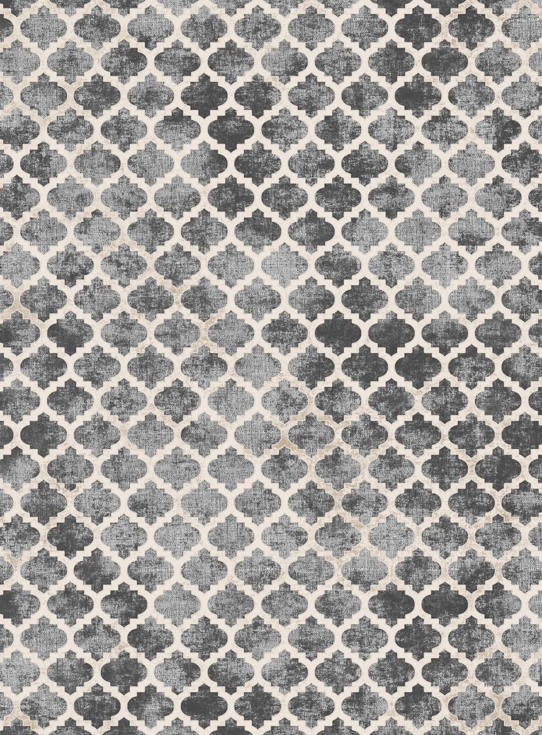 Wilton-teppe - Gabes (grå) (Størrelse: 200 x 280 cm)