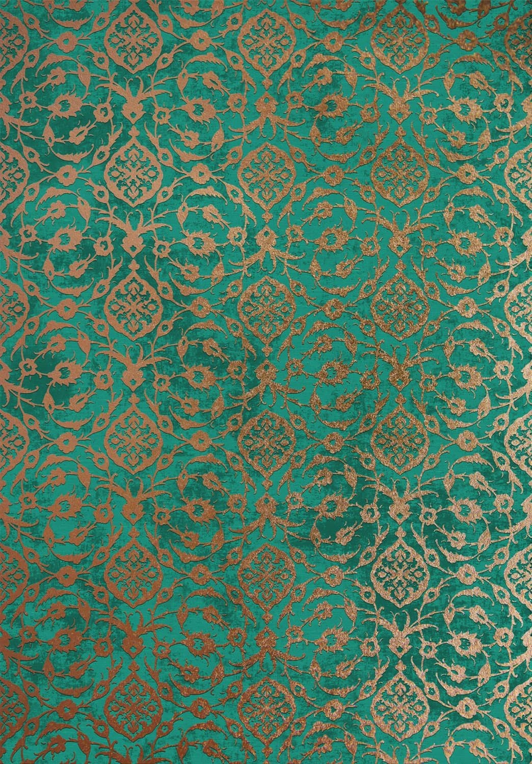 Wilton-teppe - Palazzo (turkis) (Størrelse: 160 x 230 cm)