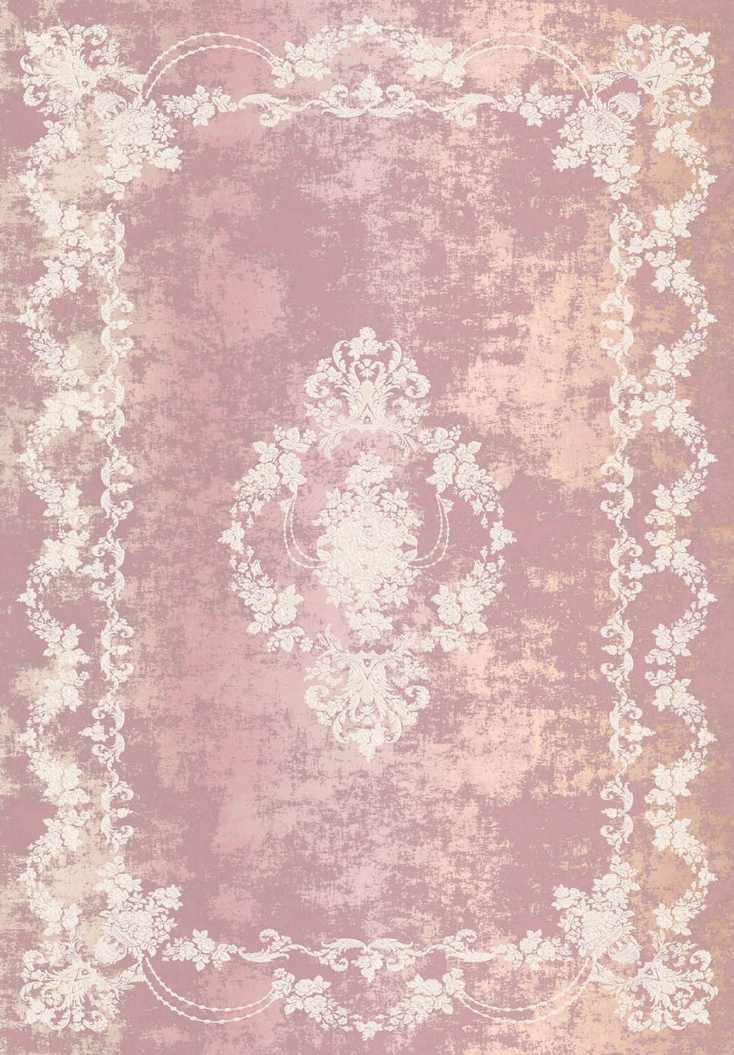 Wilton-teppe - Nefta (rosa) (Størrelse: 130 x 190 cm)