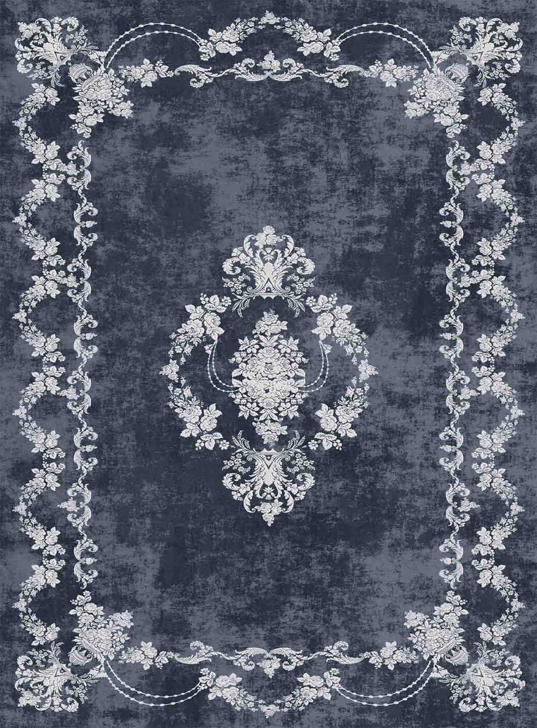 Wilton-teppe - Nefta (sort) (Størrelse: 160 x 230 cm)