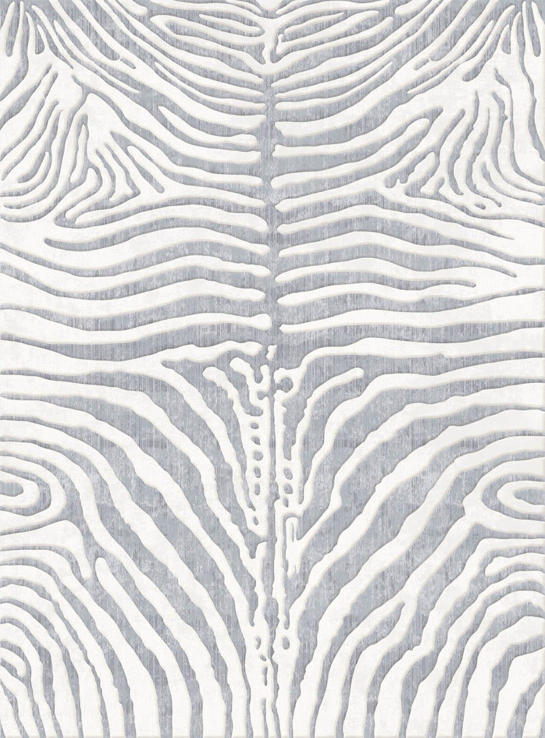 Wilton-teppe - Zebra (grå/hvit) (Størrelse: 240 x 340 cm)