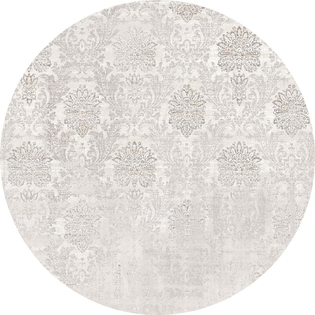 Rundt teppe - Abyar (grå) (Størrelse: Ø 160 cm)