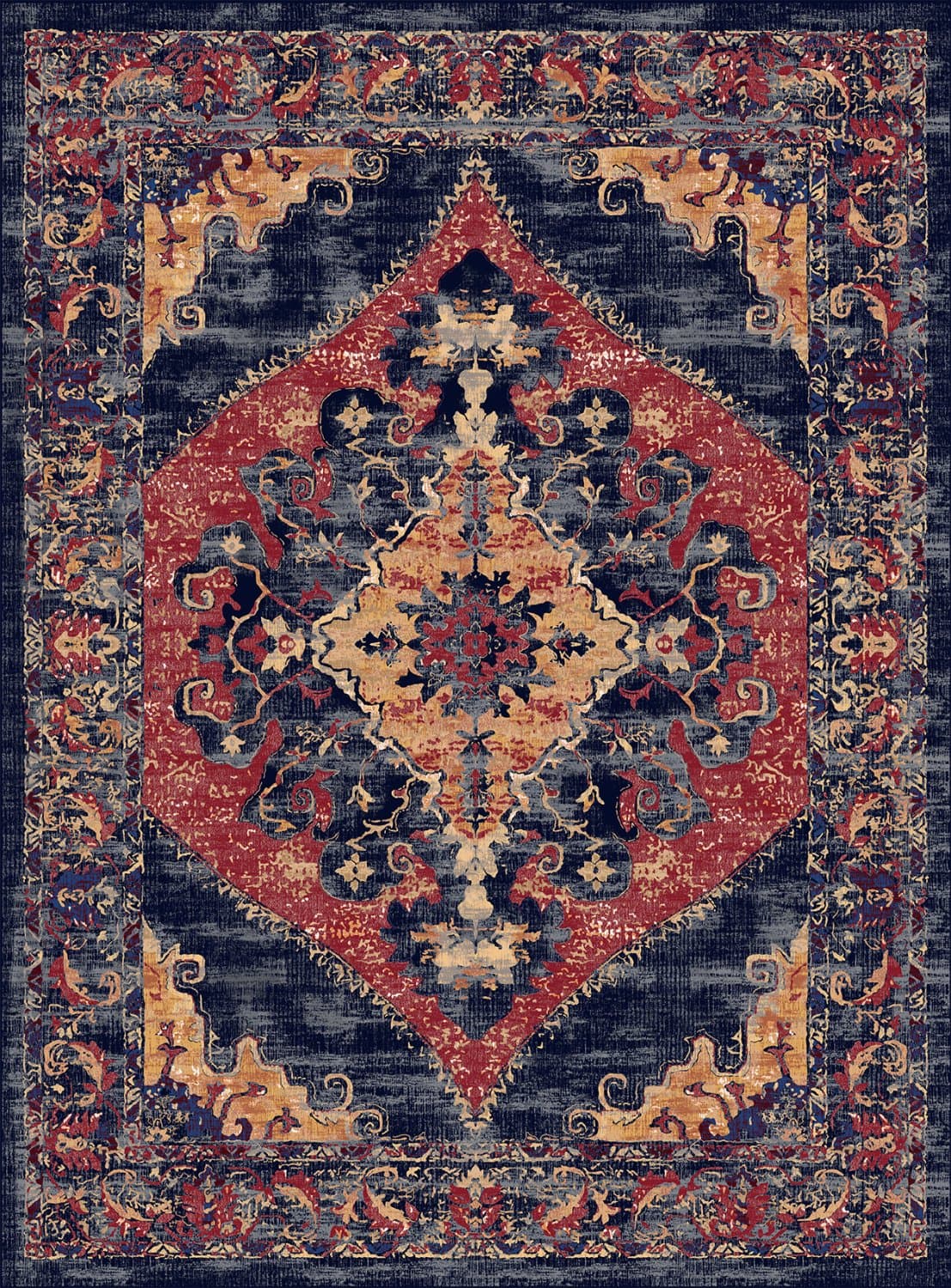 Wilton-teppe - Tabarka (multi) (Størrelse: 160 x 230 cm)