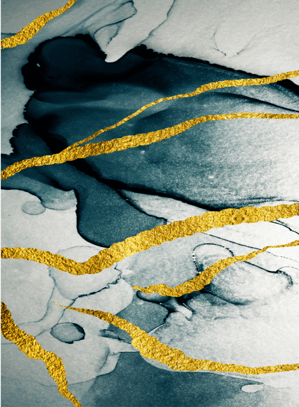 Wilton-teppe - Alvaro (blå/hvit/gull) (Størrelse: 200 x 280 cm)