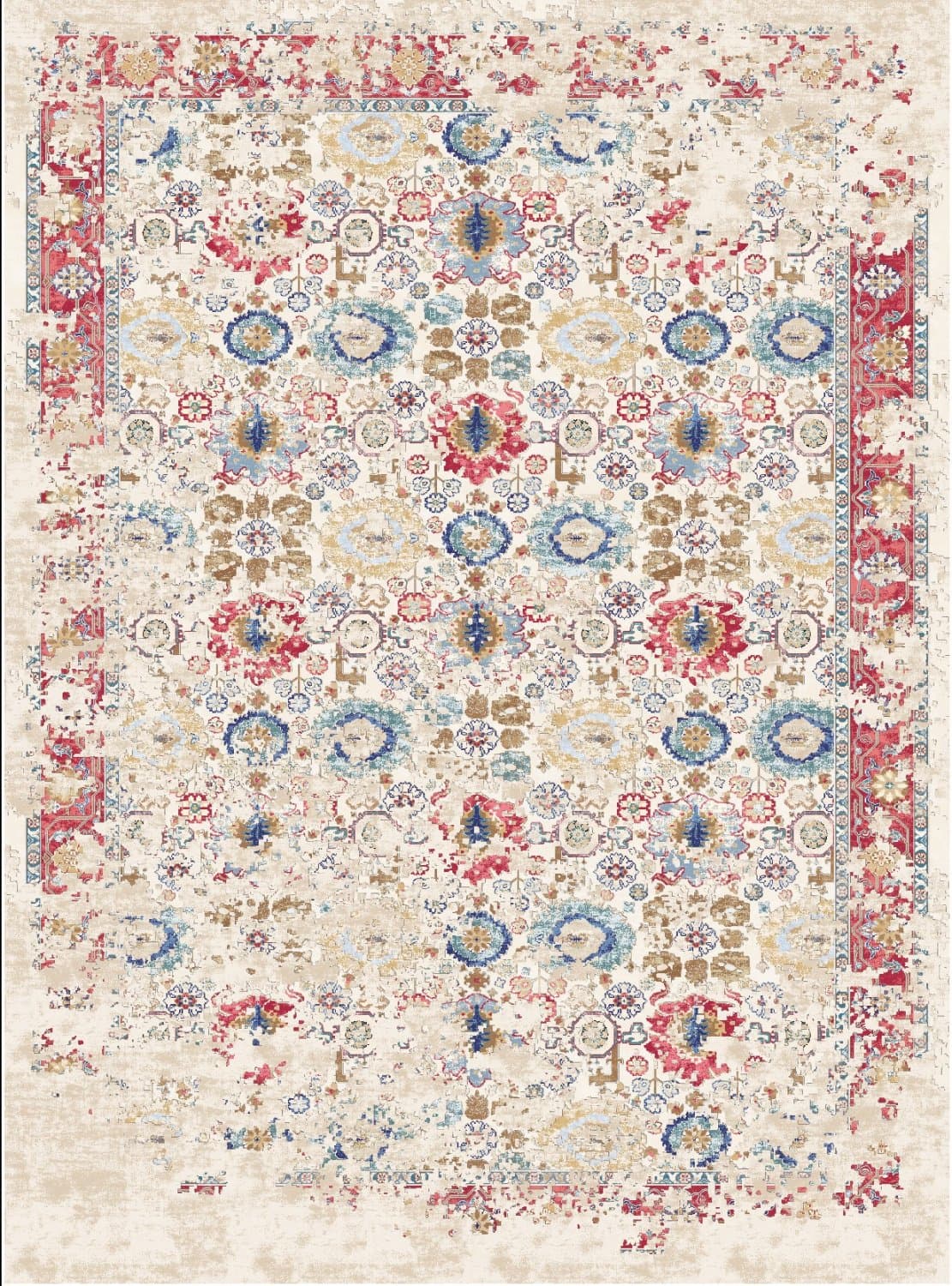 Wilton-teppe - Toujane (multi) (Størrelse: 200 x 280 cm)