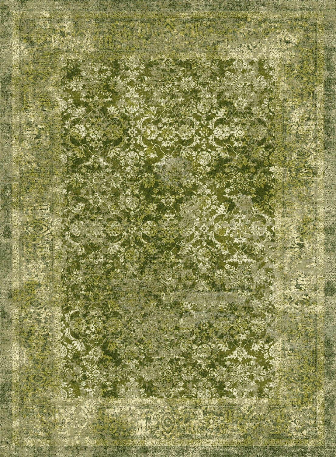 Wilton-teppe - Denizli (grønn) (Størrelse: 200 x 280 cm)