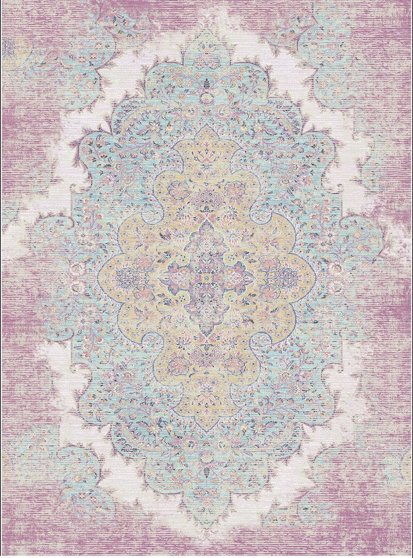 Wilton-teppe - Badem (rosa/multi) (Størrelse: 130 x 190 cm)