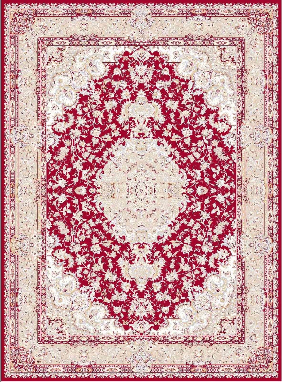 Wilton-teppe - Vakifli (rød/multi) (Størrelse: 160 x 230 cm)