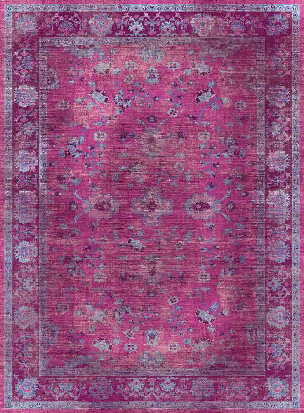 Wilton-teppe - Gombalia (lilla) (Størrelse: 130 x 190 cm)