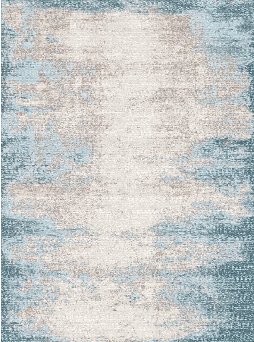 Wilton-teppe - Zarzi (blå) (Størrelse: 200 x 280 cm)