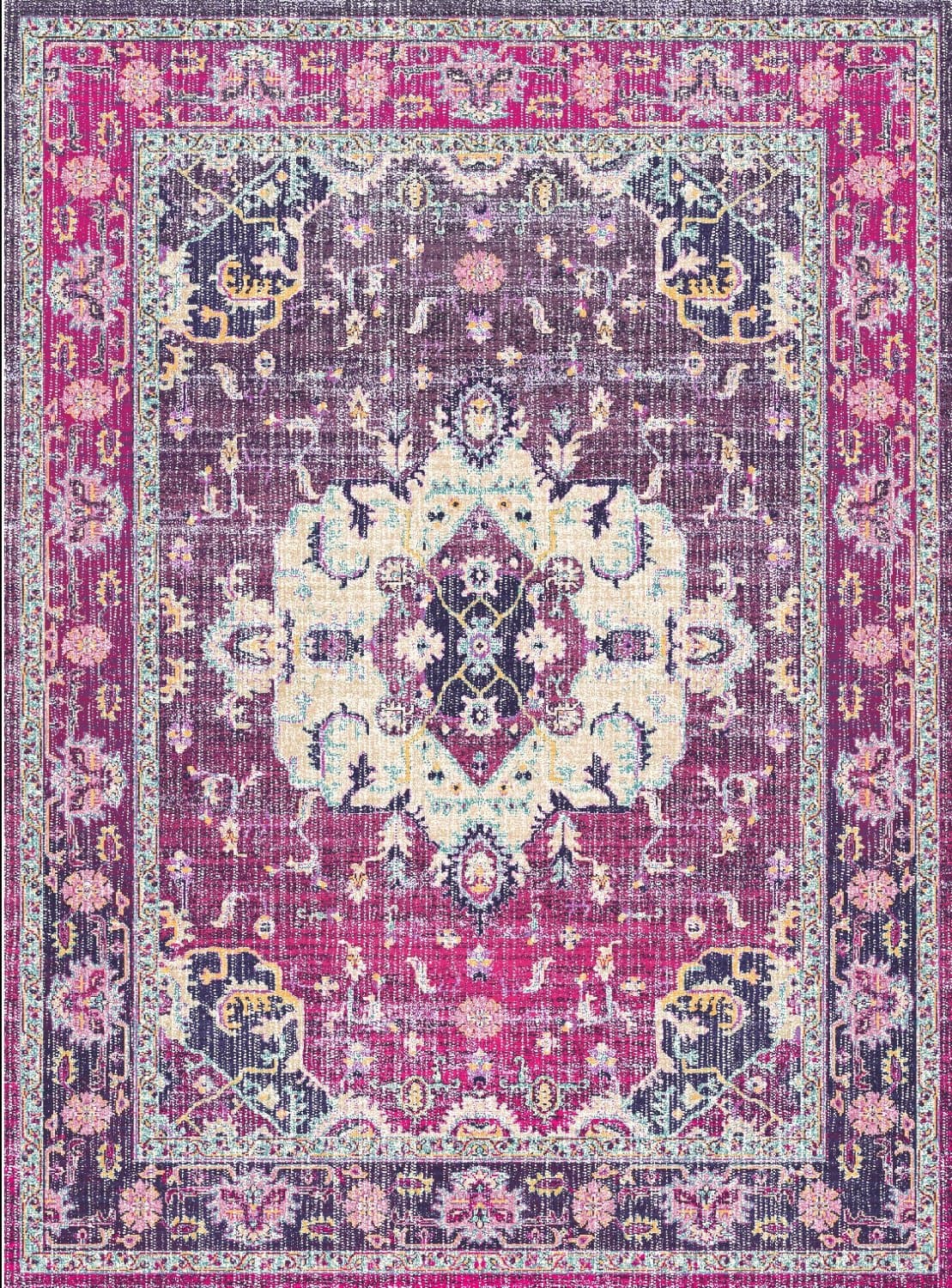 Wilton-teppe - Siliana (rosa) (Størrelse: 200 x 280 cm)