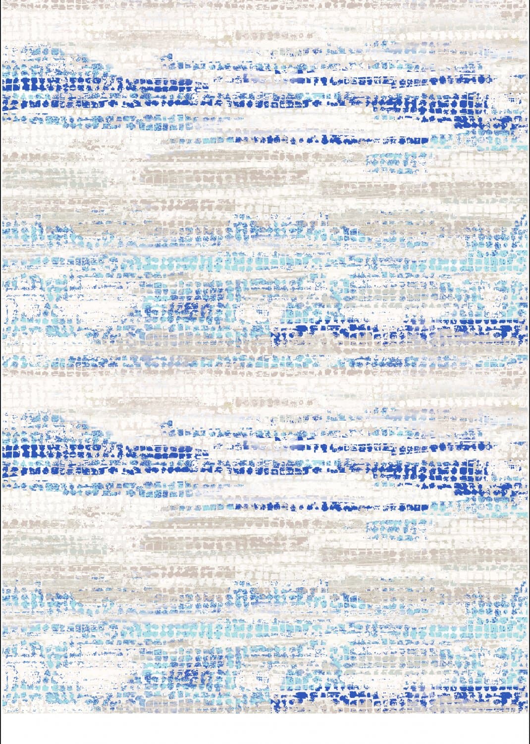 Wilton-teppe - Yafran (blå) (Størrelse: 200 x 280 cm)
