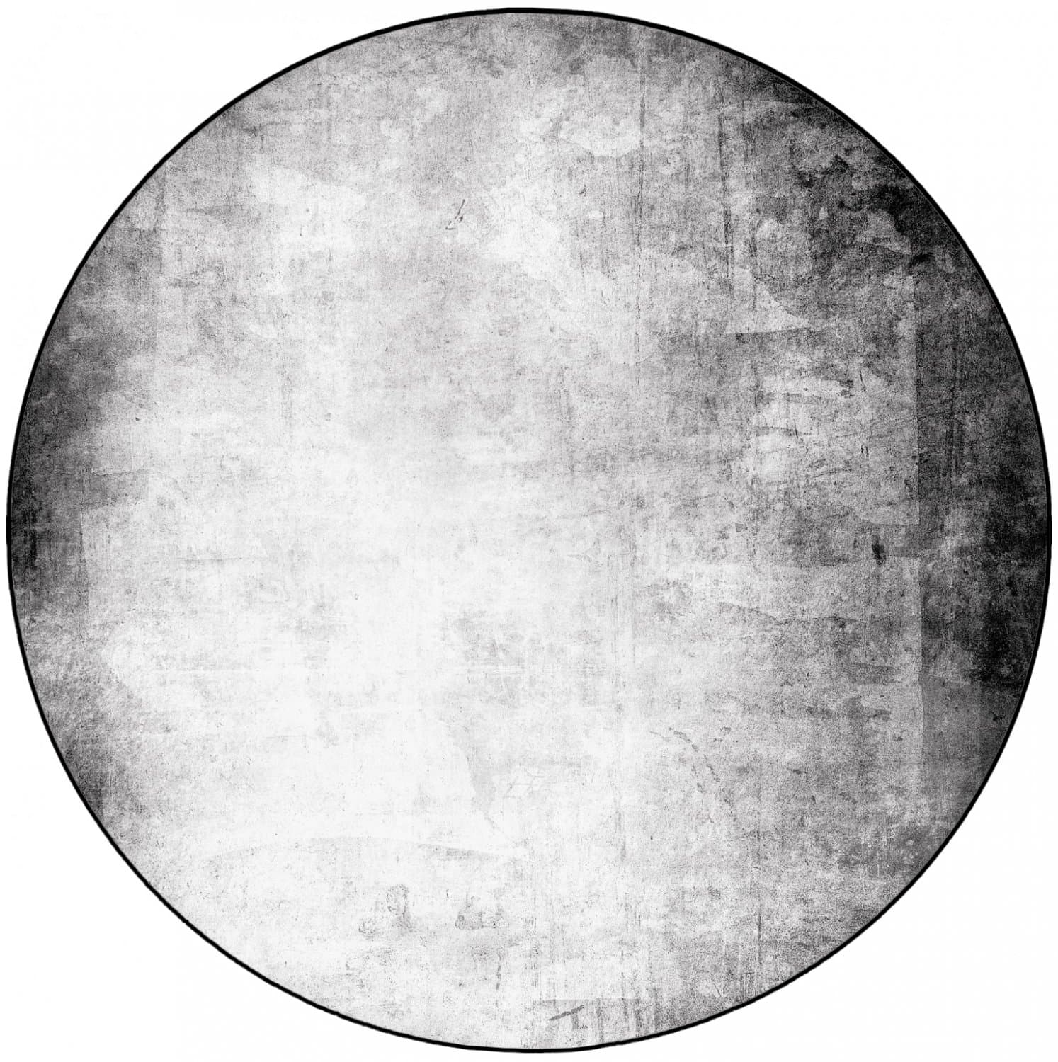 Rundt teppe - Rosia (grå) (Størrelse: Ø 200 cm)