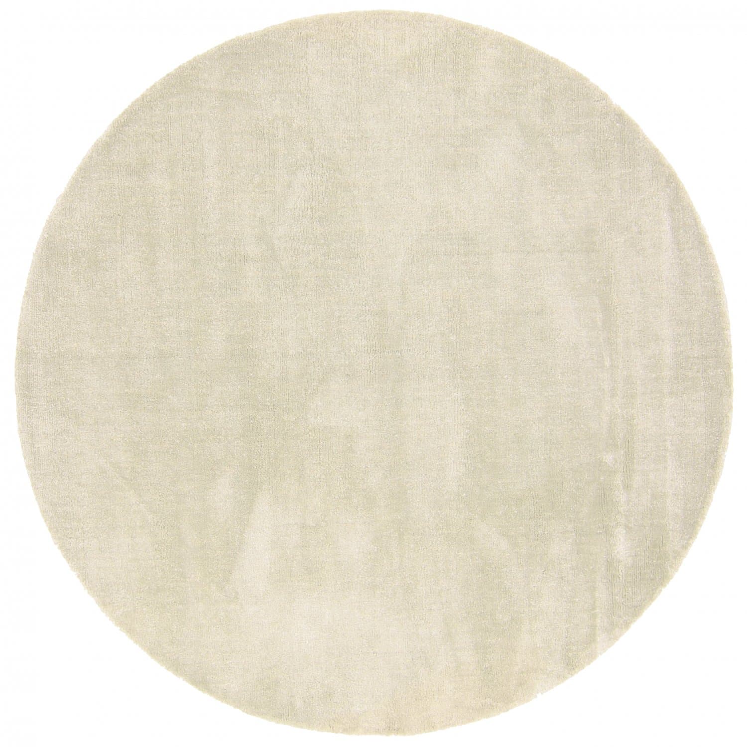 Rundt teppe - Recycled PET with viscose look (mintgrønn) (Størrelse: Ø 80 cm)