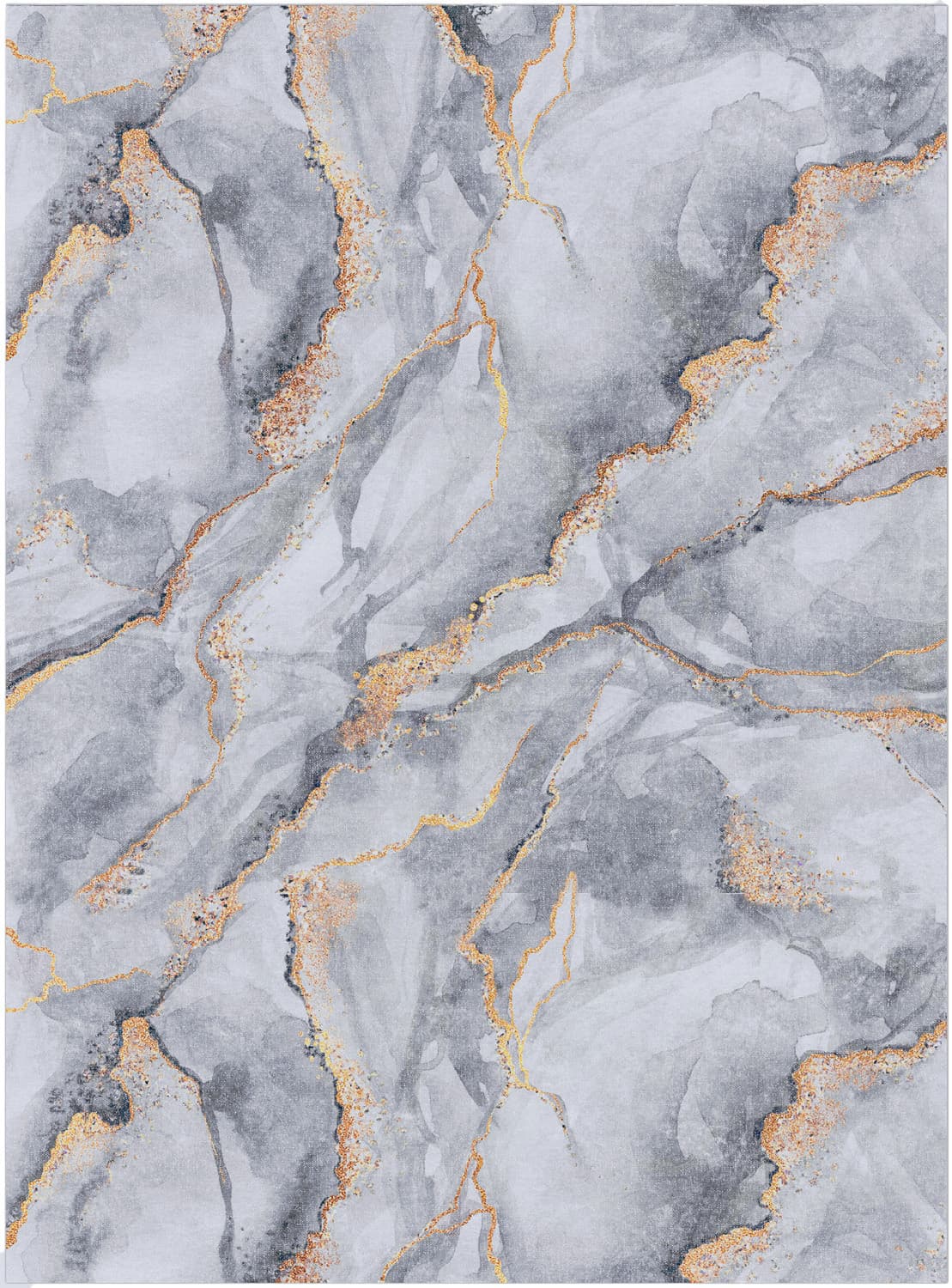 Wilton-teppe - Genova (grå/hvit/gull) (Størrelse: 200 x 280 cm)