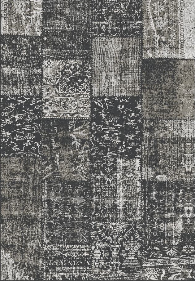 Wilton-teppe - Villani (antrasitt) (Størrelse: 240 x 330 cm)