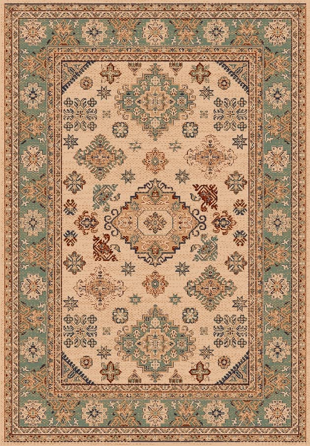 Wilton-teppe - Lamperti (beige) (Størrelse: 240 x 330 cm)