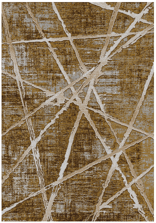 Wilton-teppe - Lagos (brun) (Størrelse: 200 x 280 cm)