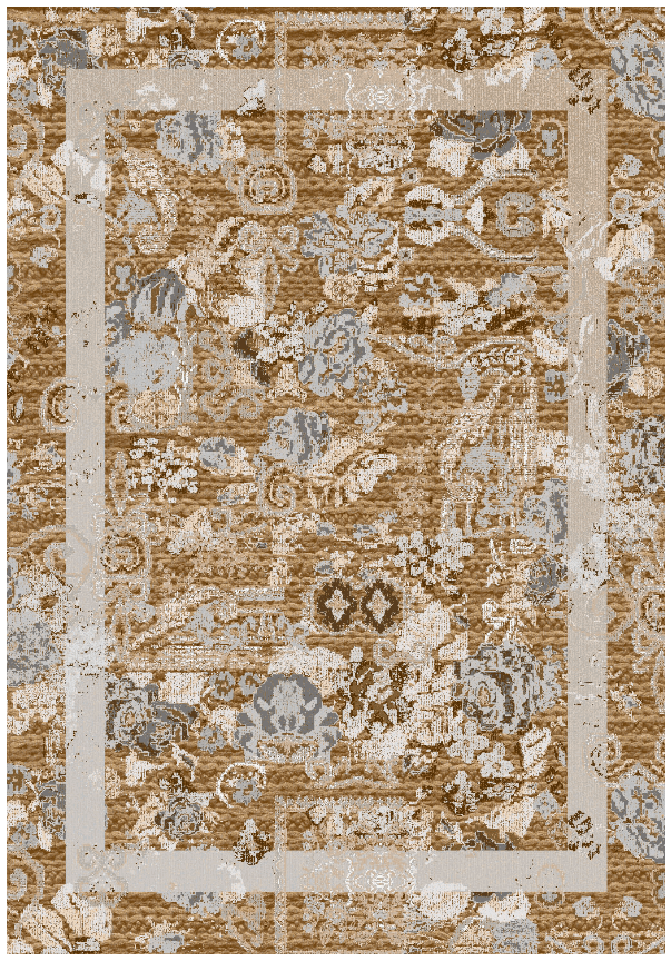 Wilton-teppe - Lefkada (brun/multi) (Størrelse: 160 x 230 cm)