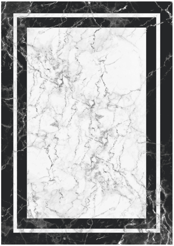 Wilton-teppe - Amaliada (svart/hvit) (Størrelse: 160 x 230 cm)