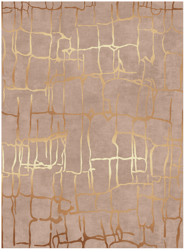 Wilton-teppe - Lorenzo (brun/gull) (Størrelse: 200 x 280 cm)