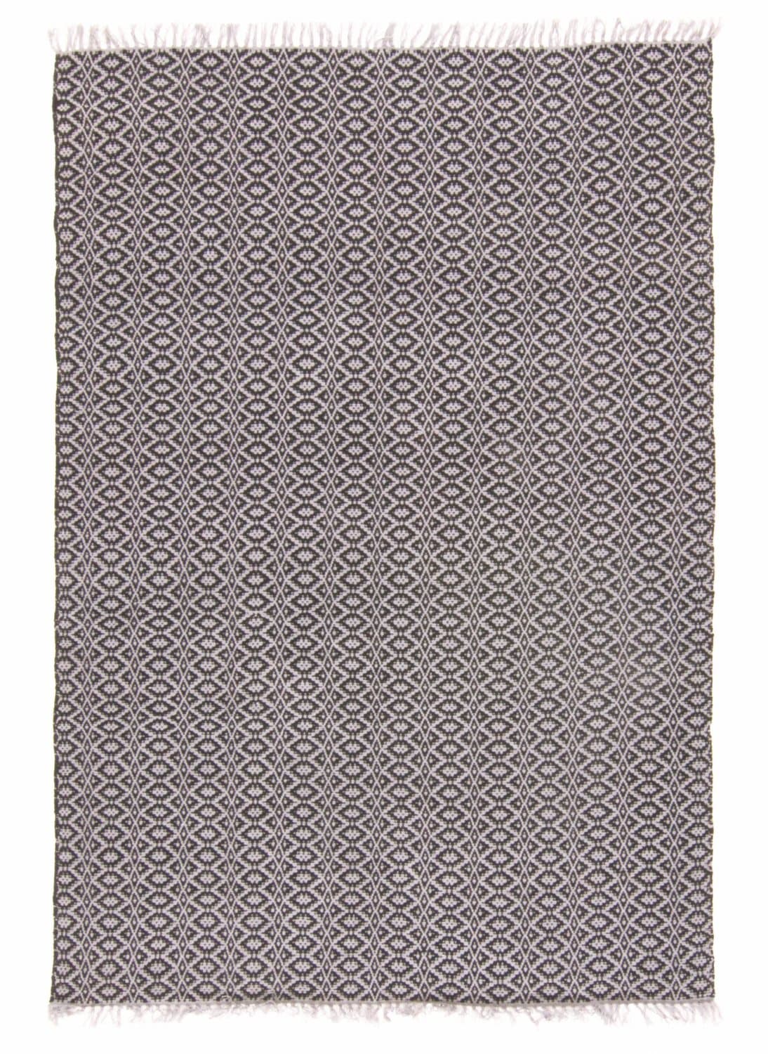 Filleryer - Lykke (grå/sort-grå) (Størrelse: 170 x 240 cm)