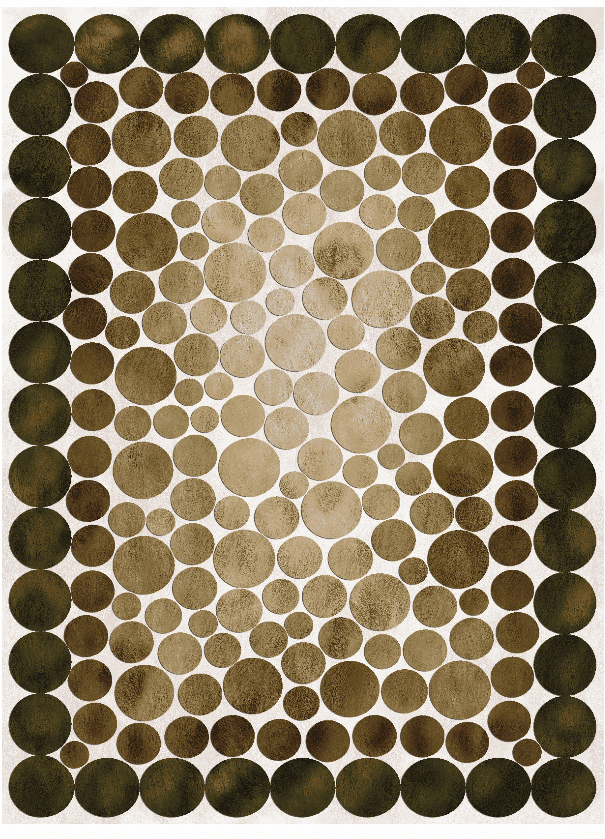 Wilton-teppe - Marineo (brun/grønn) (Størrelse: 160 x 230 cm)