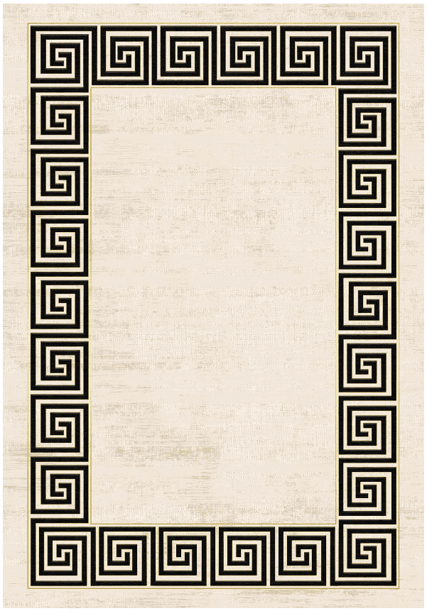 Wilton-teppe - Mytos (beige/svart) (Størrelse: 200 x 280 cm)