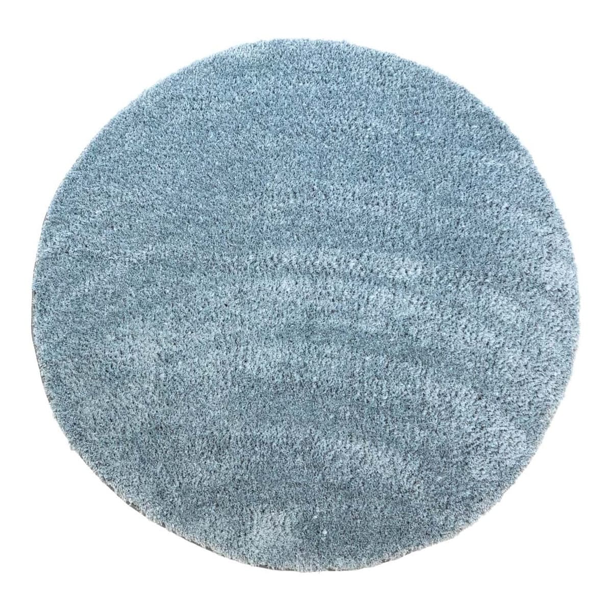 Runde tepper - Soft Shine (turkis) (Størrelse: Ø 160 cm)