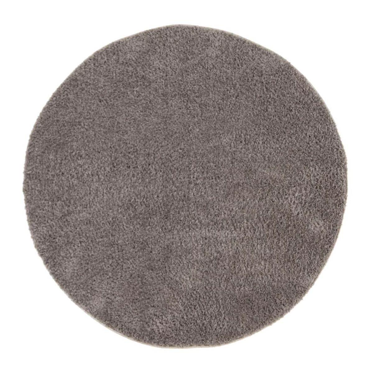 Runde tepper - Soft Shine (brun) (Størrelse: Ø 120 cm)