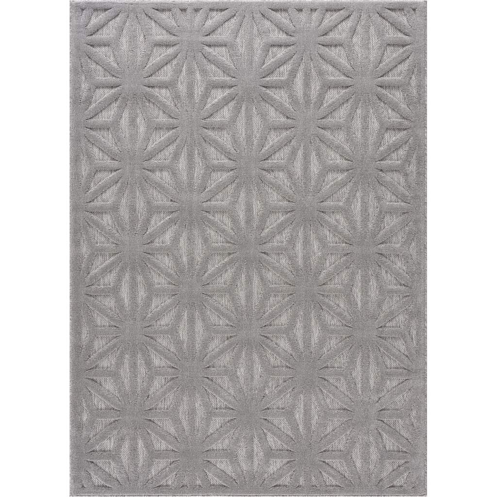 Shaggy Indoor-Outdoor - Preston (grå) (Størrelse: 80 x 150 cm)