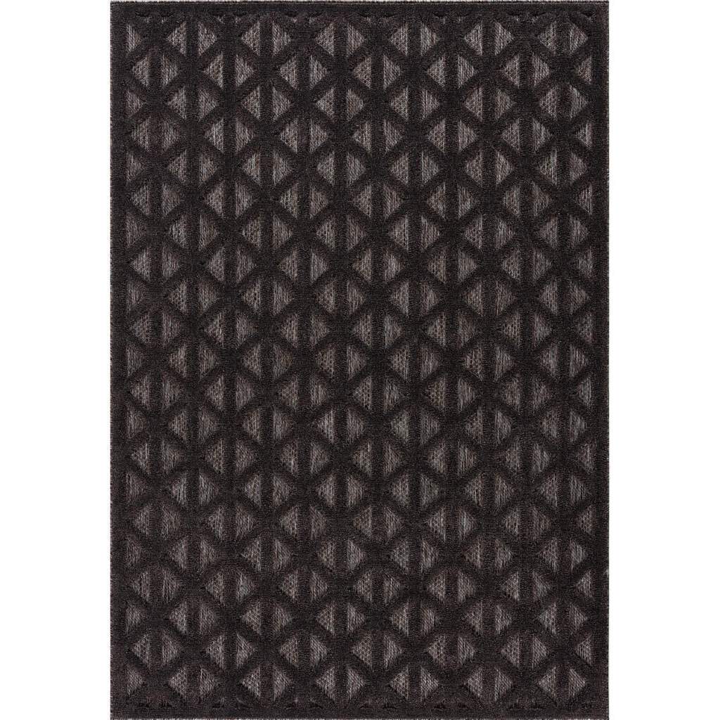 Shaggy Indoor-Outdoor - Aberdeen (antrasitt) (Størrelse: 80 x 150 cm)