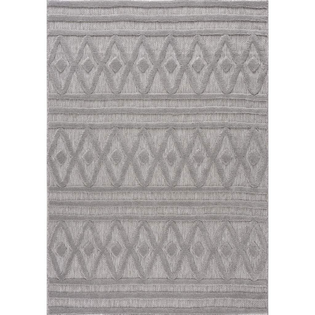 Shaggy Indoor-Outdoor - Chester (grå) (Størrelse: 80 x 150 cm)