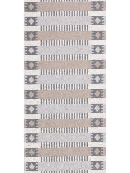 Plastmatter - Horredsmattan Märta (grå/beige) (Størrelse: 150 x 200 cm)