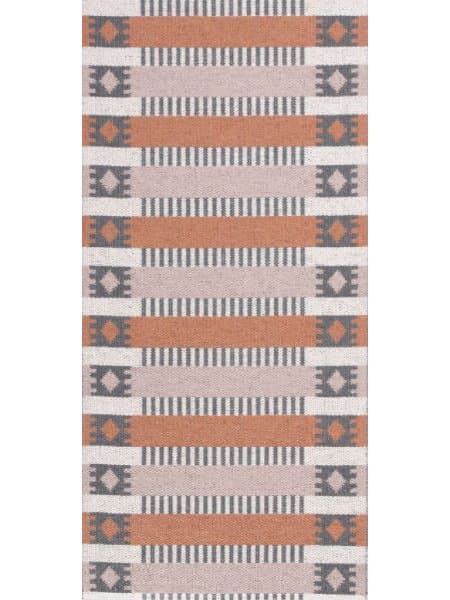 Plastmatter - Horredsmattan Märta (rost/rosa) (Størrelse: 70 x 250 cm)