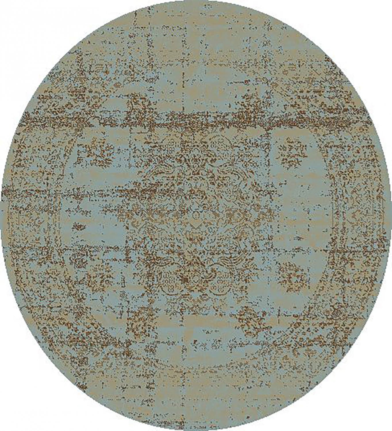 Rundt teppe - Peking Royal (turkis) (Størrelse: Ø 120 cm)