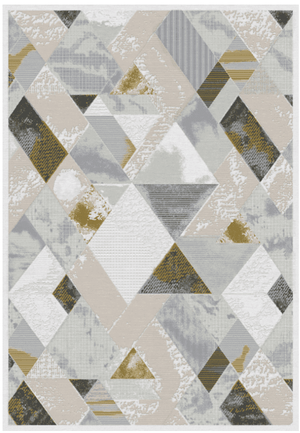 Wilton-teppe - Samos (grå/multi) (Størrelse: 160 x 230 cm)