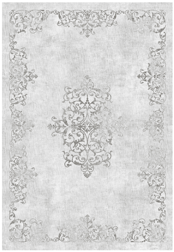 Wilton-teppe - Santi (lysegrå) (Størrelse: 200 x 280 cm)