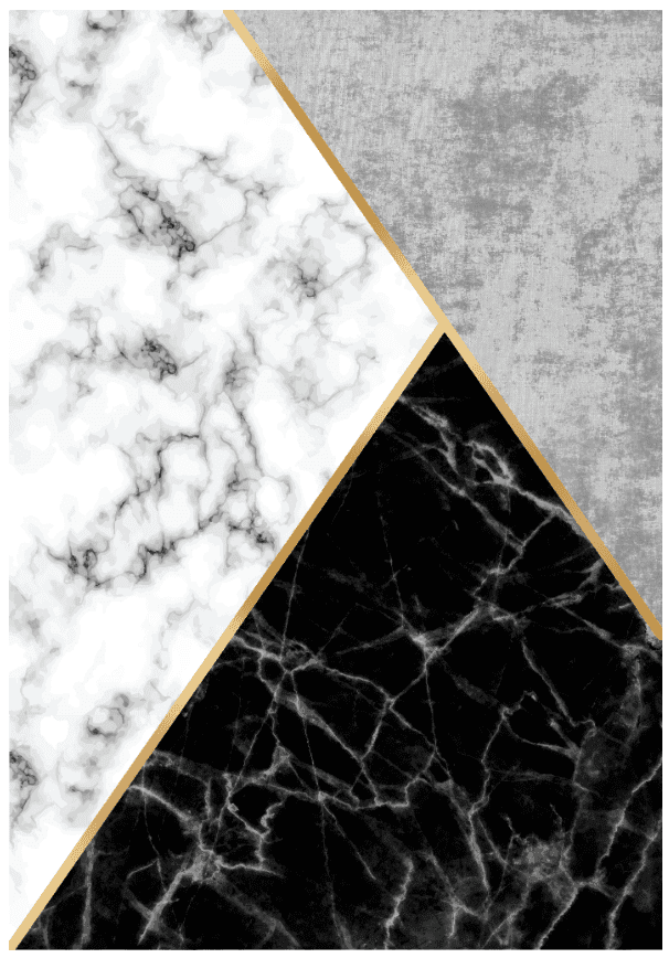 Wilton-teppe - Savino (svart/hvit/grå) (Størrelse: 200 x 280 cm)
