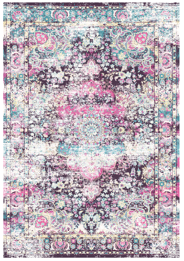 Wilton-teppe - Jedaida (rosa/multi) (Størrelse: 200 x 280 cm)