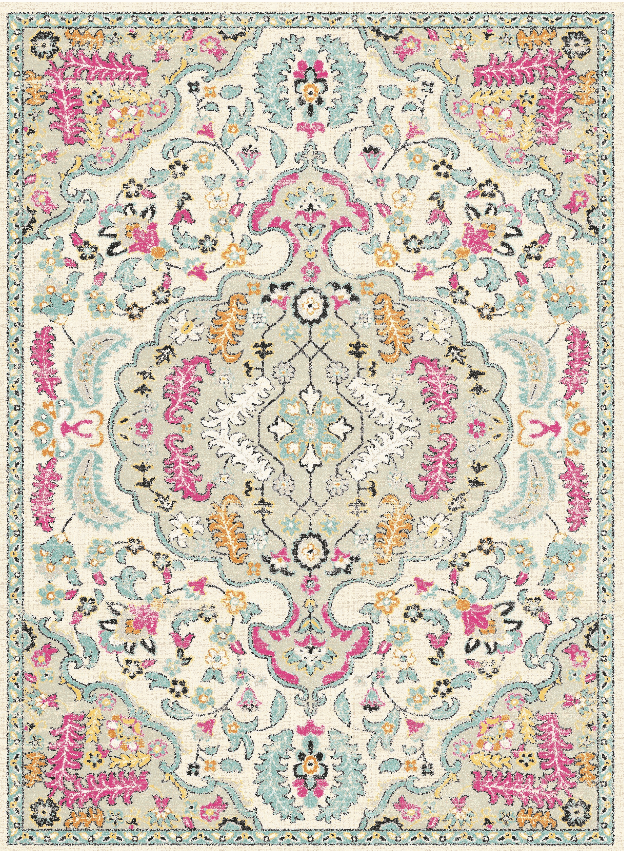 Wilton-teppe - Lastres (multi) (Størrelse: 130 x 190 cm)